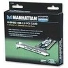 MANHATTAN USB 2.0 PCI card, 4 External or 3 External with 1 Internal Connections, 171557