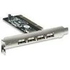 MANHATTAN USB 2.0 PCI card, 4 External or 3 External with 1 Internal Connections, 171557