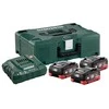METABO AKUMULIATORIŲ RINKINYS 3 x 5,5Ah LIHD + ASC 30-36 V Įkroviklis + METALOC DĖKLAS