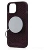 Dėklas Njord Salmon Leather MagSafe dėkliukas Apple iPhone 15 Pro max, rūdys