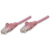 Rožinė INTELLINET Network Cable, Cat5e, UTP RJ-45 Male / RJ-45 Male, 1.0m, Rožinė, 453066