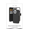 SBS Puro Wallet Detachable MagSafe 2in1 PU Leather with Flap and Wallet Apple iPhone 15 Pro - dėklas telefonui juodos spalvos