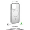 Puro Gradient MagSafe Silikoninis Apple iPhone 15 Pro Max – dėklas telefonui sidabro spalvos