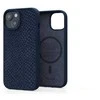 Njord Salmon Leather MagSafe dėklas jūsų Apple iPhone 15 Pro Max, mėlynas