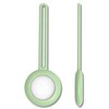 Dėklas iLike SILICONE ELASTIC CASE KEY RING PENDANT FOR LOCATOR APPLE AIRTAG Žalias