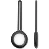 Dėklas SILICONE ELASTIC CASE KEY RING PENDANT FOR APPLE AIRTAG LOCATOR Juodas