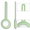 Dėklas iLike SILICONE ELASTIC CASE KEY RING PENDANT FOR LOCATOR APPLE AIRTAG Žalias