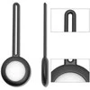 Dėklas SILICONE ELASTIC CASE KEY RING PENDANT FOR APPLE AIRTAG LOCATOR Juodas