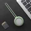Dėklas iLike SILICONE ELASTIC CASE KEY RING PENDANT FOR LOCATOR APPLE AIRTAG Žalias