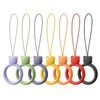 SILICONE PHONE LANYARD RING BEAR LIGHT Žalias