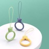 SILICONE PHONE LANYARD RING BEAR LIGHT Žalias