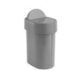 Šiukšliadėžė Gedy JUNIOR - GRIGIO 8009 08, 4,8 l, pilka