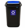 Šiukšliadėžė Plafor, 28 l, mėlyna/juoda