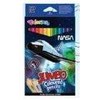 Patio Colorino Spalvoti pieštukai Jumbo 12 spalvų apvaliu korpusu Nasa