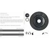 TARPOL Įgilintas RASP FI 125 mm x 3 x 22,2 mm, GALUTINĖ PLOKŠTELĖ T-63