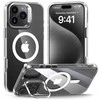 Tech-Protect MagStand MagSafe dėklas skirtas Apple iPhone 16 Pro – skaidrus