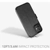 Dėklas Tech 21 TECH21 CASE T21-8381 EVO WALLET IPHONE 12/12 PRO SMOKEY/Juodas