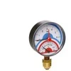 Termomanometras ICMA 1/2", 6 BAR, 0 - 120°C, apatinis