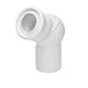 Unitazo alkūnė Tycner 671, reguliuojamoji, Ø 110 mm, balta