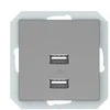 USB įkroviklis VILMA QR1000, pilkos spalvos