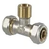 Tdm_Brass Užveržiamas trišakis 1060, 1/2" x 20 mm, išorinis sriegis