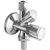Kampinis ventilis Schell, 1/2'' x 3/8'' x 3/4'' kombinuotas