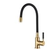 Virtuvinis maišytuvas Invena Glamour BZ-02-L17-V auks/juodas