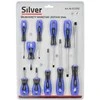 SILVER WKRĘTAKI 10vnt. /Sidabrinis