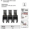 YATO DAUGIAFUNKCINIAM ĮRANKIUI 3 vnt.. BIMETALINIS