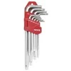 YATO TORX raktai, 9 vnt., T10-T50, ilgi, su skyle 0511