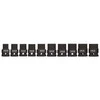 YATO smūginių antgalių rinkinys 1/2" 10 vnt. 10-22 mm 1025