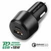4Smarts Car Charger VoltRoad Ultimate 83W with PD and QC juodas