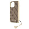 Dėklas Cg Mobile France GUHCP13LGF4GBR Guess 4G Charms Zadní Kryt pro iPhone 13 Pro Brown (ruda)