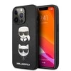 Dėklas KLHCP13LSAKICKCBK Karl Lagerfeld PU Saffiano Karl and Choupette Heads Case for iPhone 13 Pro Juodas (Juodas)