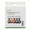 Dėklas 4Smarts Leatherette Case Set for AirTags 5 pices (yellow, žalias, ruda, red, mėlynas)