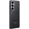 KS947SS anglies pluošto magnetinis dėklas „Samsung Galaxy S26 Plus“, pilkas
