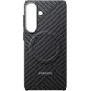 KS947SS anglies pluošto magnetinis dėklas „Samsung Galaxy S26 Plus“, pilkas