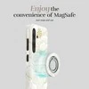Dėklas MIO Baltas Roses Magsafe Case Compatible Ring Holder