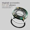 Dėklas MIO Žalias Marble Magsafe Case Compatible Ring Holder