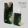 Dėklas MIO Žalias Marble Magsafe Case Compatible Card Holder