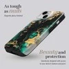 Dėklas MIO Žalias Marble Magsafe Compatible for iPhone 17 Pro