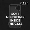 Panzer Glass CARE by PanzerGlass Fashion Apple iPhone 16 Plus 6.7" dėklas telefonui juodos spalvos/dėklas telefonui juodos spalvos MagSafe 1379