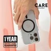 Panzer Glass CARE Flagship dėklas su Juodas MagSafe iPhone 16 Plus, skaidrus