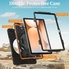 Just Must JM Rugged Case Grip for Samsung Galaxy Tab A11+ with a strap Juodas