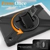 Just Must JM Rugged Case Grip for Samsung Galaxy Tab A11+ with a strap Juodas