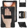 Just Must JM Rugged Case Grip for Samsung Galaxy Tab A11+ with a strap Juodas