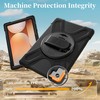 Just Must JM Rugged Case Grip for Samsung Galaxy Tab A11+ with a strap Juodas