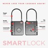 KEYSMART išmanioji spyna; TSA patvirtinta „Find My Lock“, Juodas