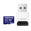 Atminties kortelė SAMSUNG PRO Plus Micro SD 512GB Iki 180MB/s Skaitymas ir 130MB/s Rašymo greitis su 10 klasės 4K UHD įsk. Kortelių skaitytuvas 2023
