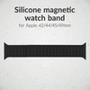 Mobilize Silicon Watch Band - Magnetic - for Apple 42/44/45/49mm - Juodas
